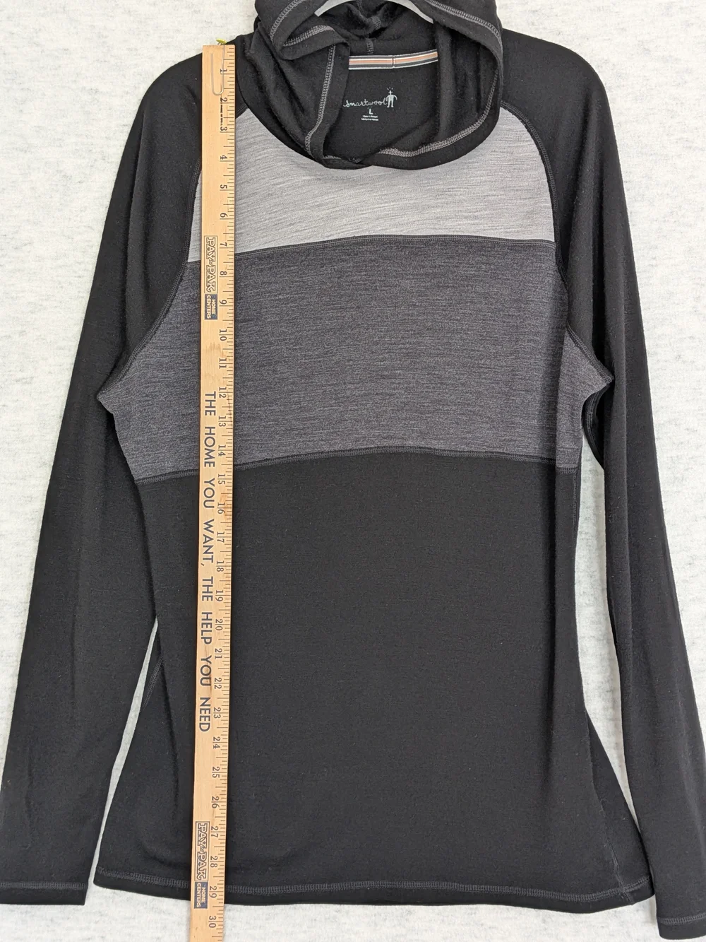 Smartwool Midweight 250 Color Block Pullover Baselayer Top Hoodie Sz L Merino